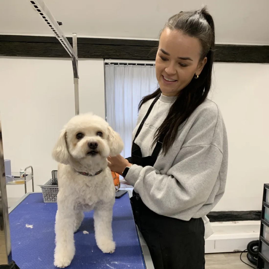 Melissa during her training
